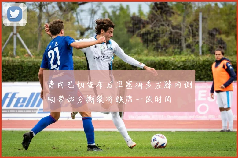 费内巴切宣布后卫塞梅多左膝内侧韧带部分撕裂将缺席一段时间